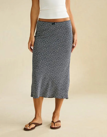 AE Low-Rise Slip Midi Skirt