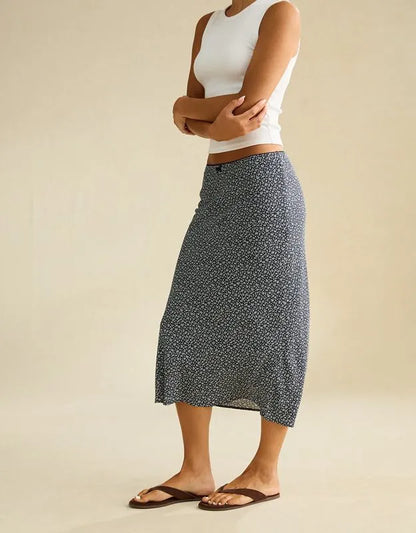 AE Low-Rise Slip Midi Skirt