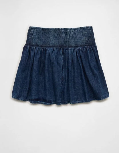 AE High-Waisted Dipped-Waist Mini Skirt
