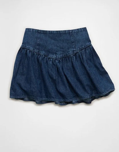 AE High-Waisted Dipped-Waist Mini Skirt