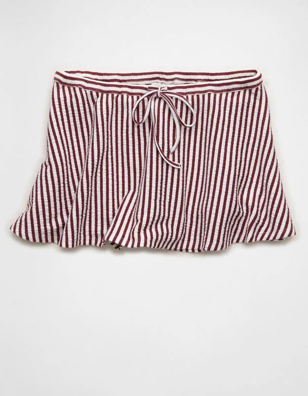 AE Low-Rise Textured Mini Skirt