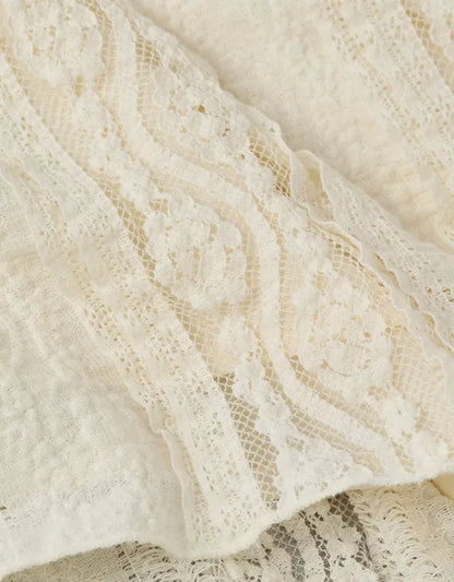 AE Mid-Rise Lace Midi Skirt