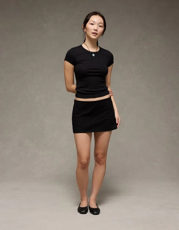 AE Low-Rise It Knit Micro Mini Skirt