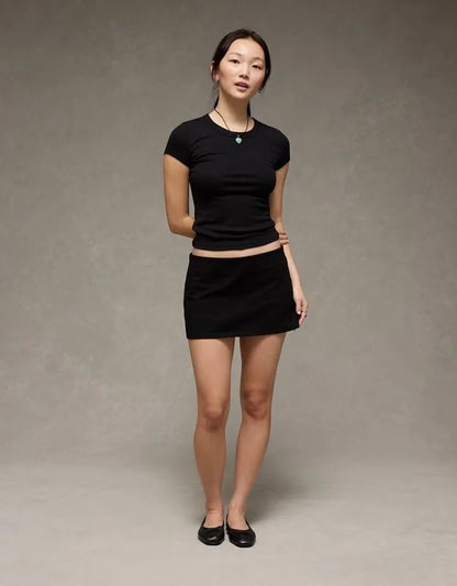 AE Low-Rise It Knit Micro Mini Skirt