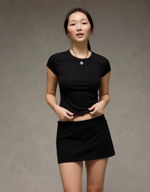 AE Low-Rise It Knit Micro Mini Skirt