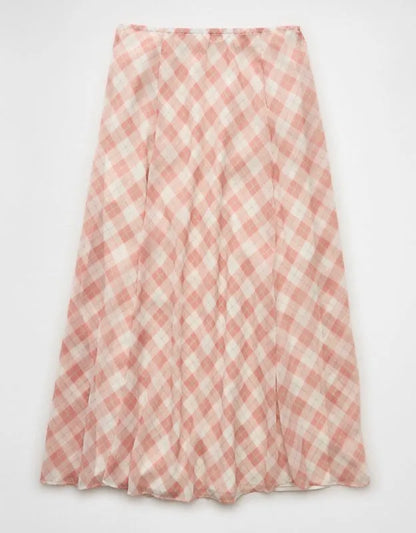 AE x Stagecoach Crinkled Chiffon Maxi Skirt