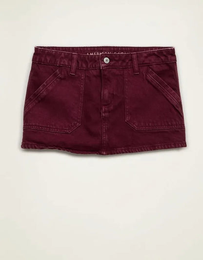 AE Stretch Super Low-Rise Perfect Micro Mini Skirt