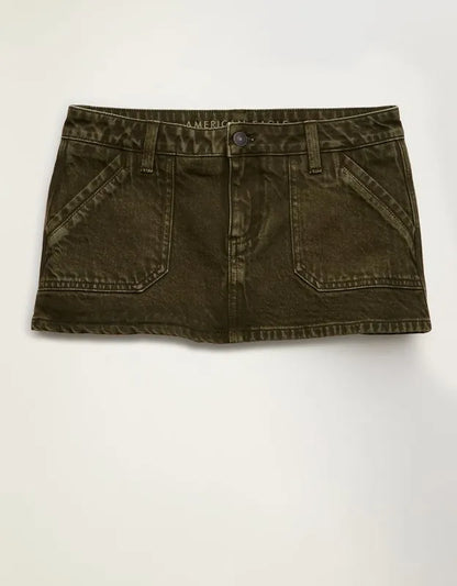 AE Stretch Super Low-Rise Perfect Micro Mini Skirt
