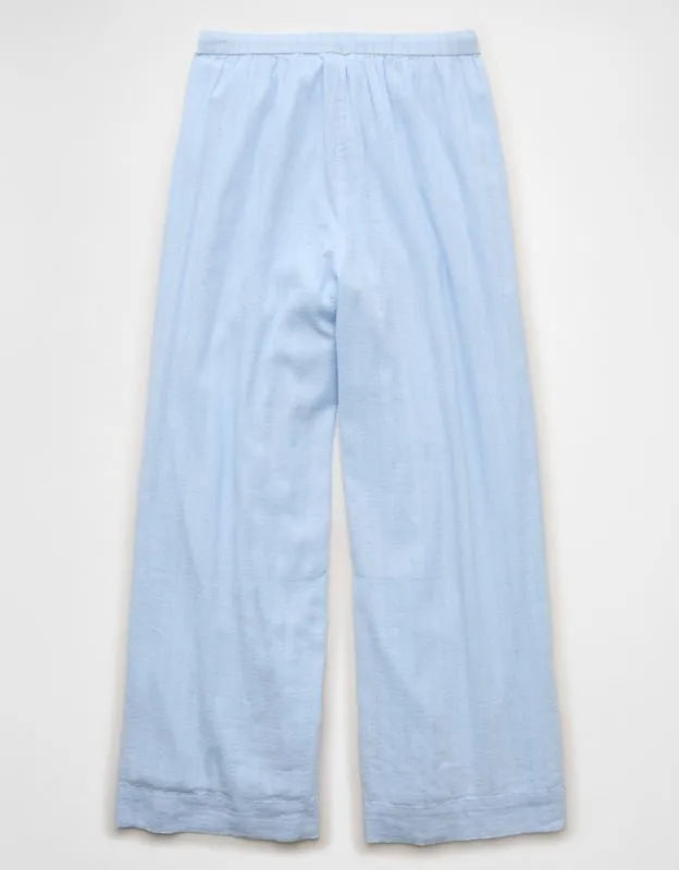 AE High-Waisted Wide-Leg Textured Pant