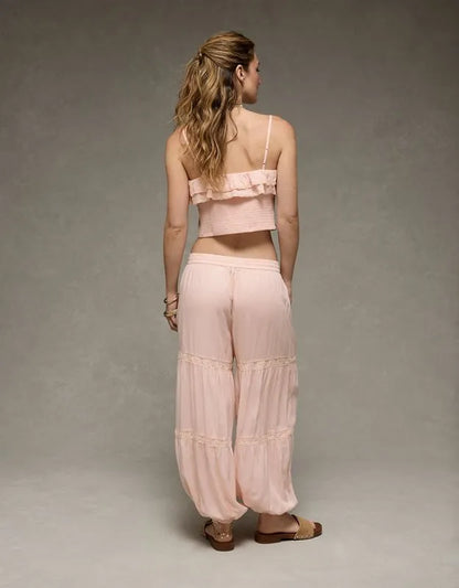 AE Low-Rise Lace Insert Jogger