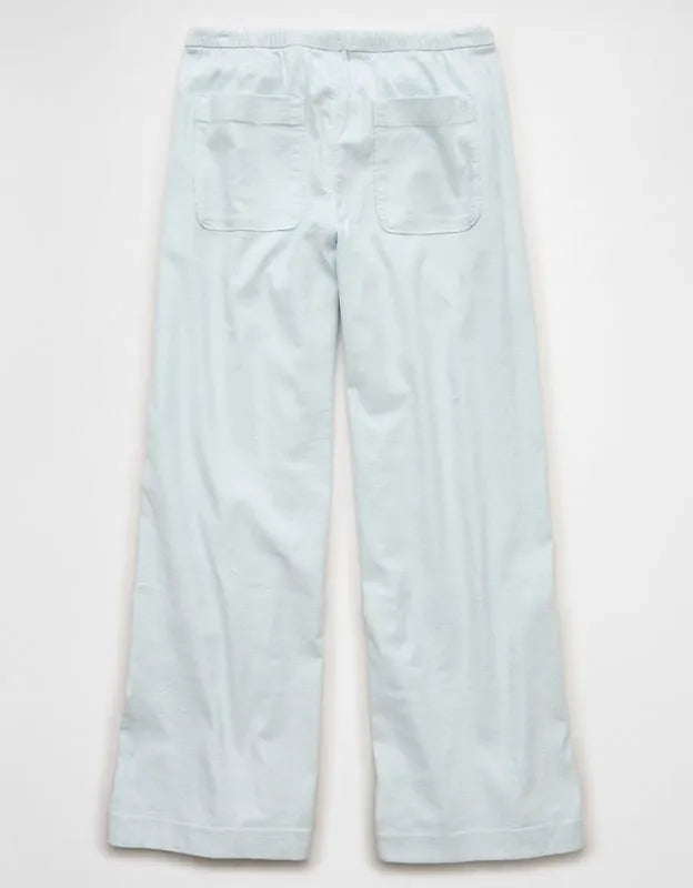 AE Low-Rise Linen-Blend Pull-On Pant