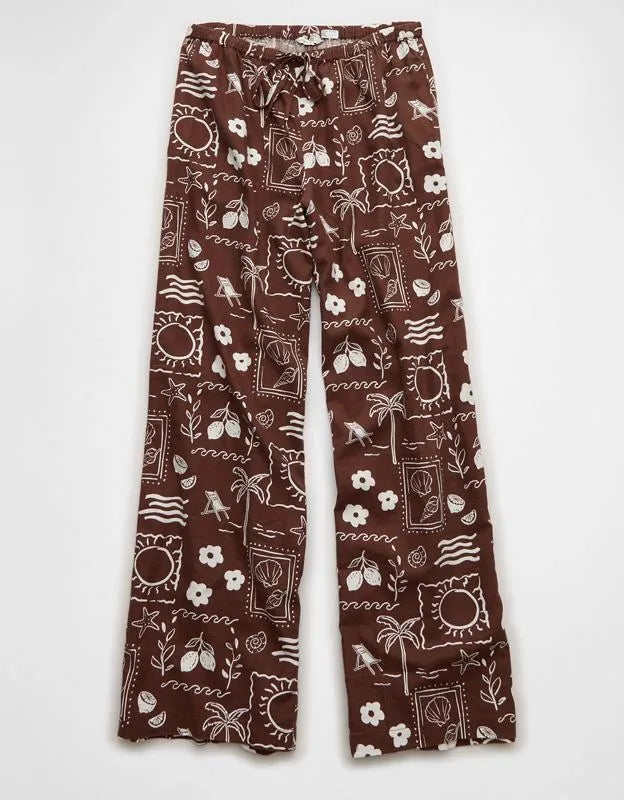 AE Mid-Rise Linen-Blend Pant