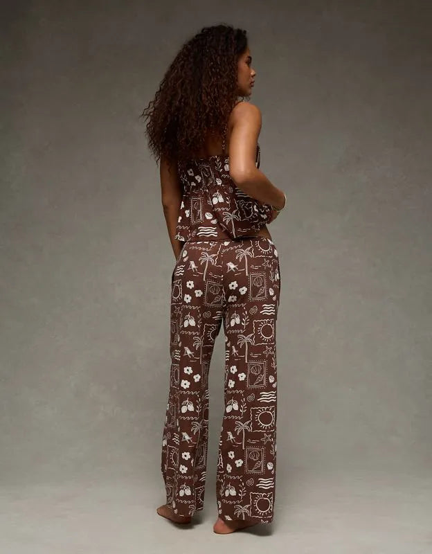 AE Mid-Rise Linen-Blend Pant