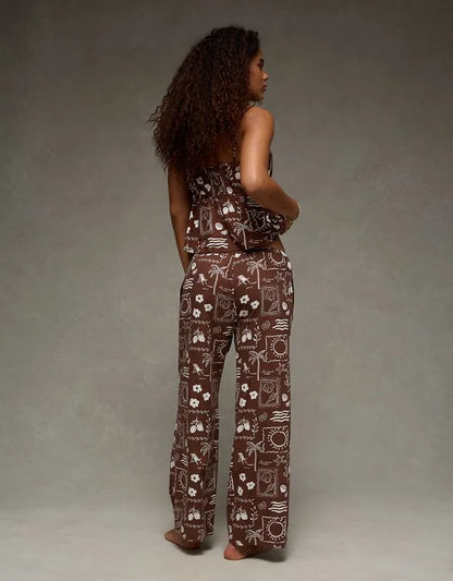 AE Mid-Rise Linen-Blend Pant