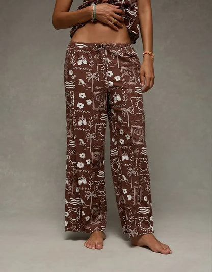 AE Mid-Rise Linen-Blend Pant