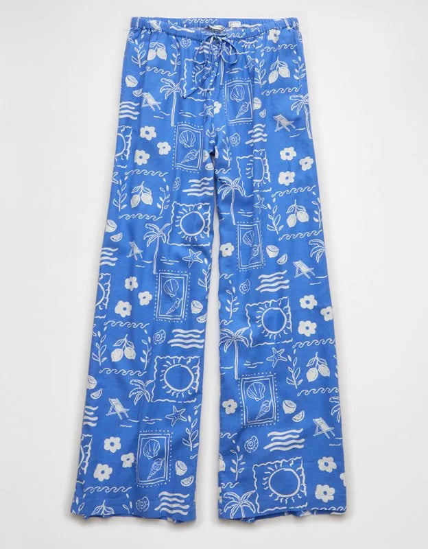AE Mid-Rise Linen-Blend Pant