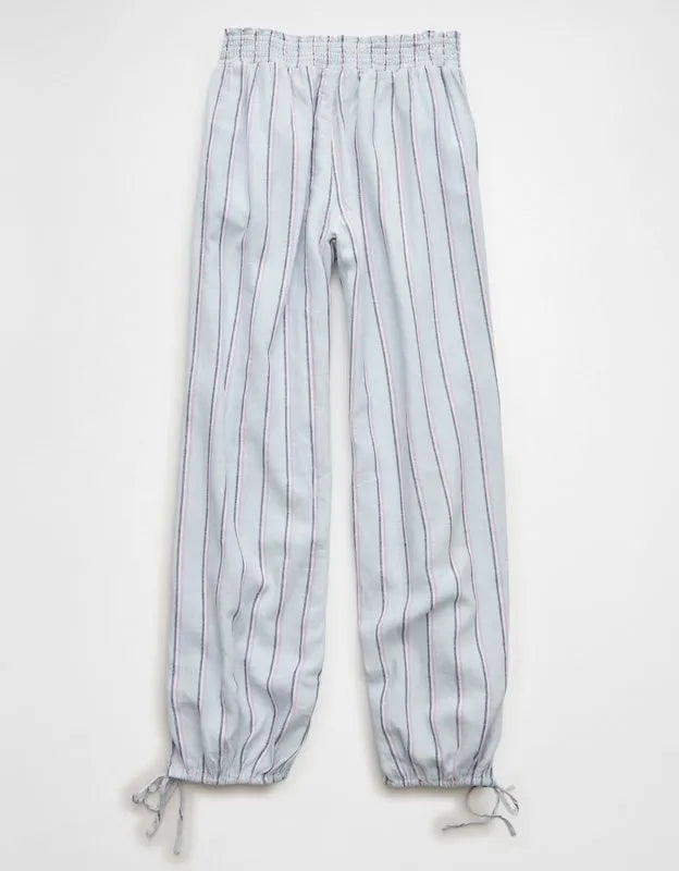 AE Low-Rise Linen-Blend Jogger
