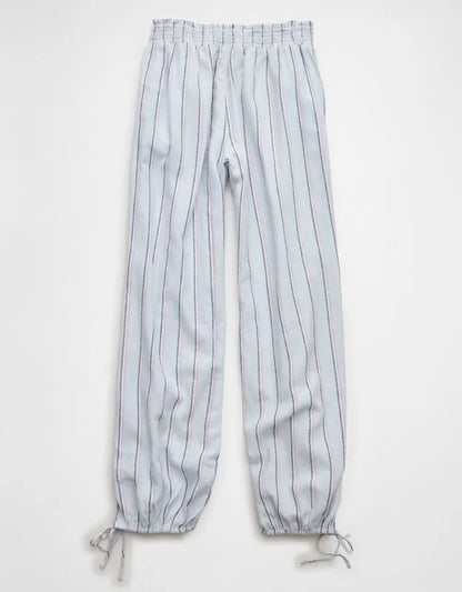 AE Low-Rise Linen-Blend Jogger