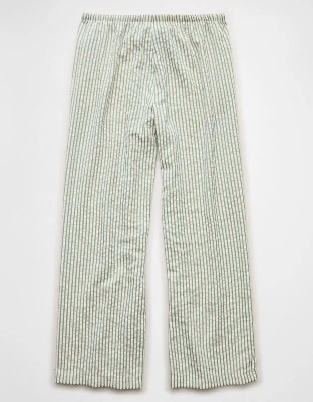 AE Seersucker Wide Leg Easy Pant