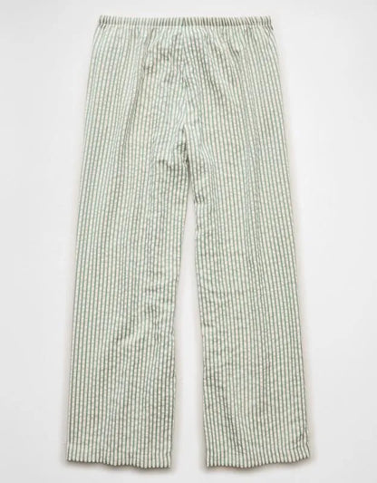 AE Seersucker Wide Leg Easy Pant