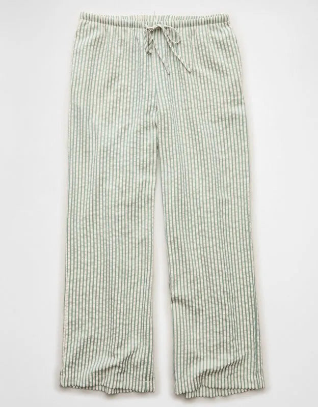 AE Seersucker Wide Leg Easy Pant