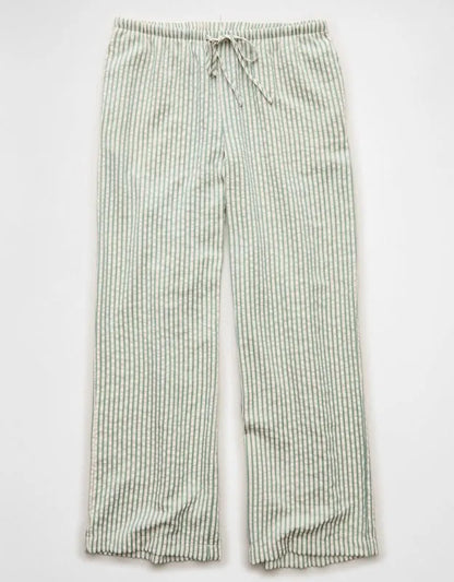 AE Seersucker Wide Leg Easy Pant