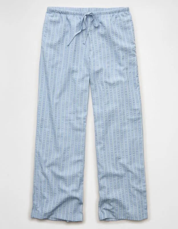 AE Seersucker Wide Leg Easy Pant