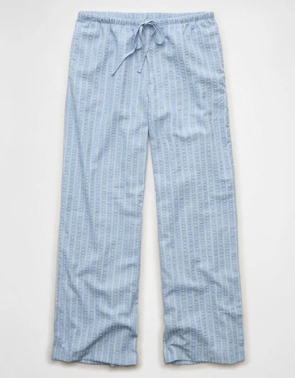 AE Seersucker Wide Leg Easy Pant