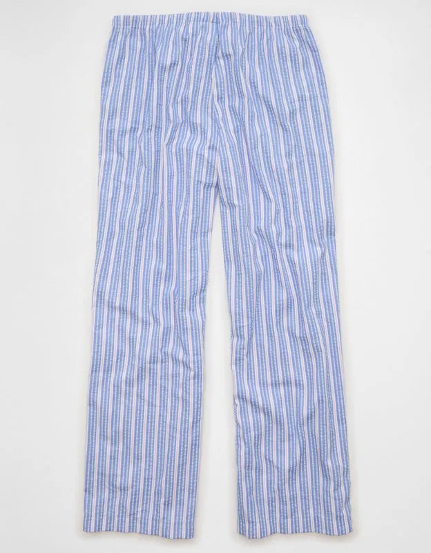 AE Seersucker Wide Leg Easy Pant
