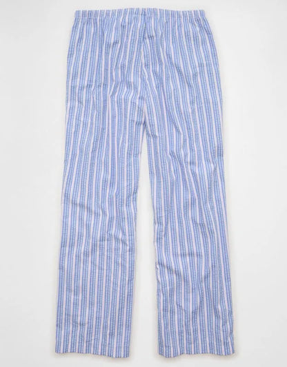 AE Seersucker Wide Leg Easy Pant