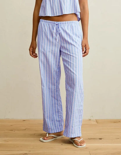 AE Seersucker Wide Leg Easy Pant