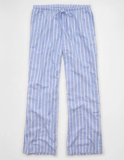 AE Seersucker Wide Leg Easy Pant