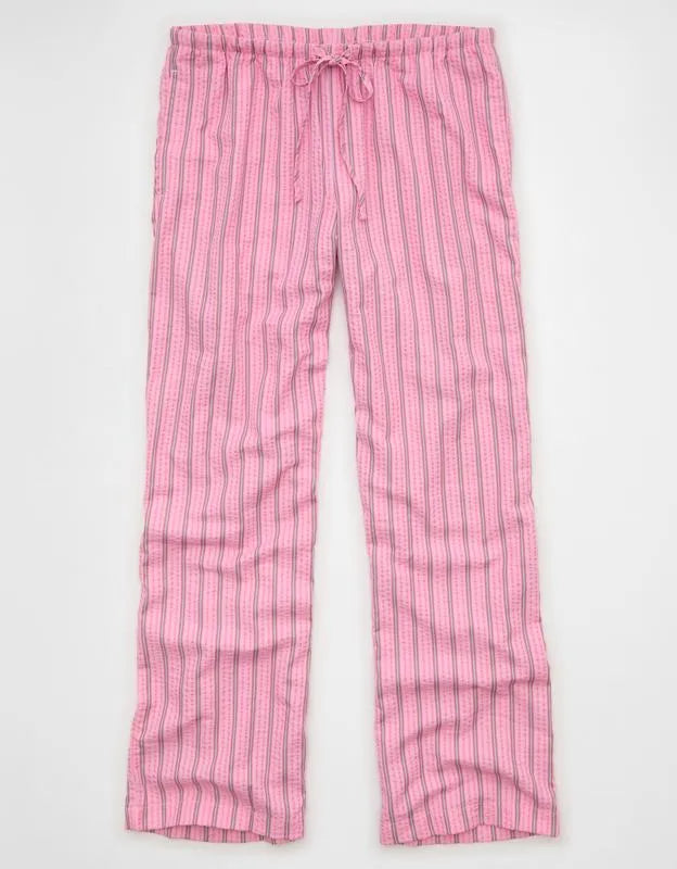 AE Seersucker Wide Leg Easy Pant