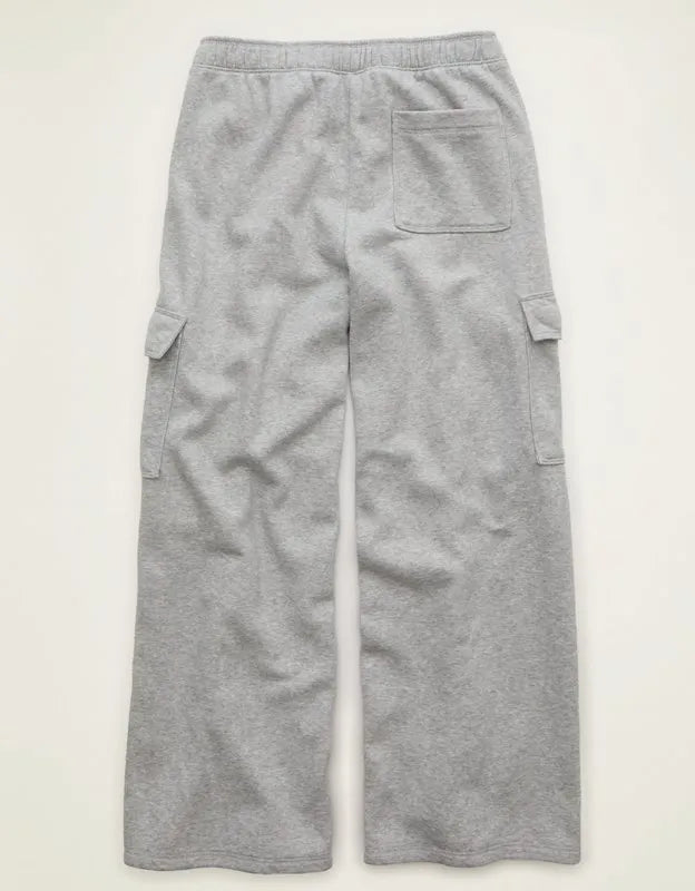 AE Everyday Luxe Cargo Wide-Leg Sweatpant