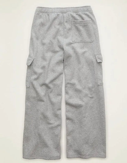AE Everyday Luxe Cargo Wide-Leg Sweatpant