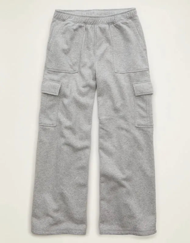 AE Everyday Luxe Cargo Wide-Leg Sweatpant