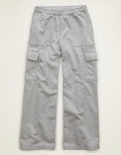 AE Everyday Luxe Cargo Wide-Leg Sweatpant