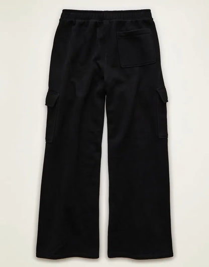 AE Everyday Luxe Cargo Wide-Leg Sweatpant