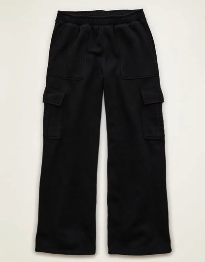 AE Everyday Luxe Cargo Wide-Leg Sweatpant
