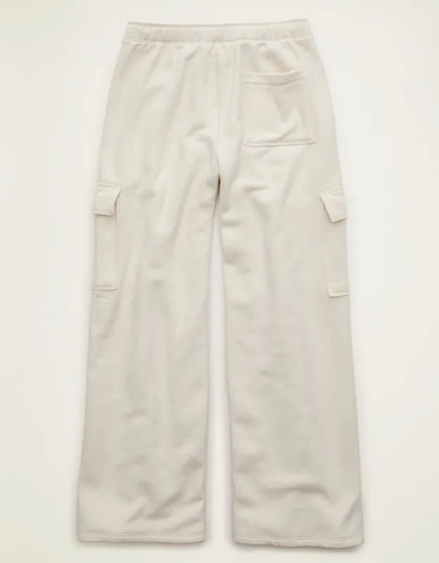 AE Everyday Luxe Cargo Wide-Leg Sweatpant