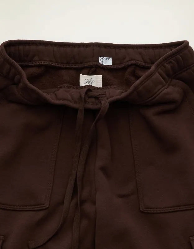 AE Everyday Luxe Cargo Wide-Leg Sweatpant