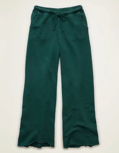 AE Dreamy Fleece Low-Rise Wide-Leg Sweatpant