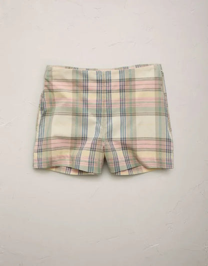 AE77 Super High-Waisted Madras Short