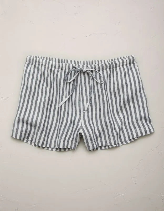AE77 Linen Pull-On Short