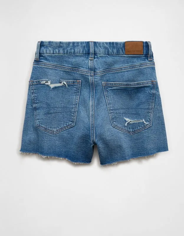 AE Strigid Super High-Waisted Curvy Mom Short