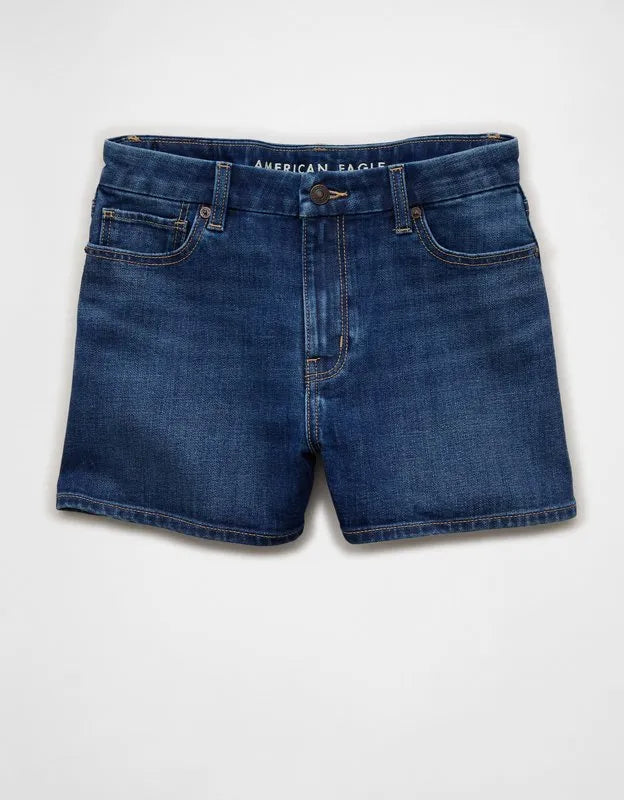 AE Stretch Super High-Waisted Curvy Mom Short