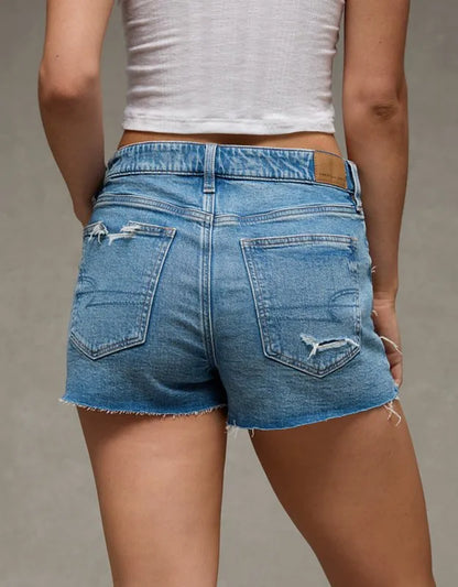 AE Strigid Super High-Waisted Mom Short