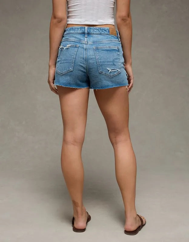 AE Strigid Super High-Waisted Mom Short