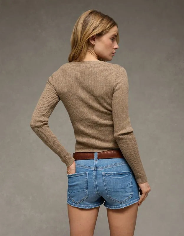 AE Lace-Up Sweater