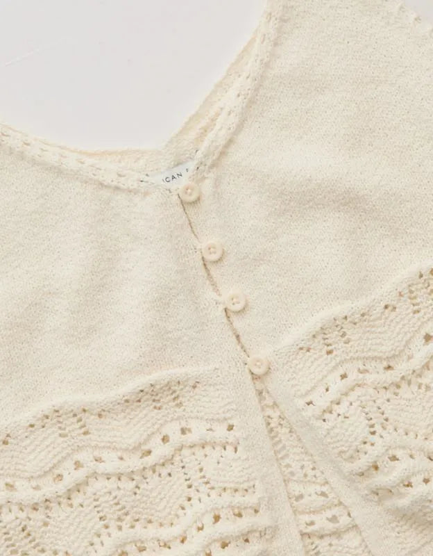 AE Button-Up Fly-Away Tank Top